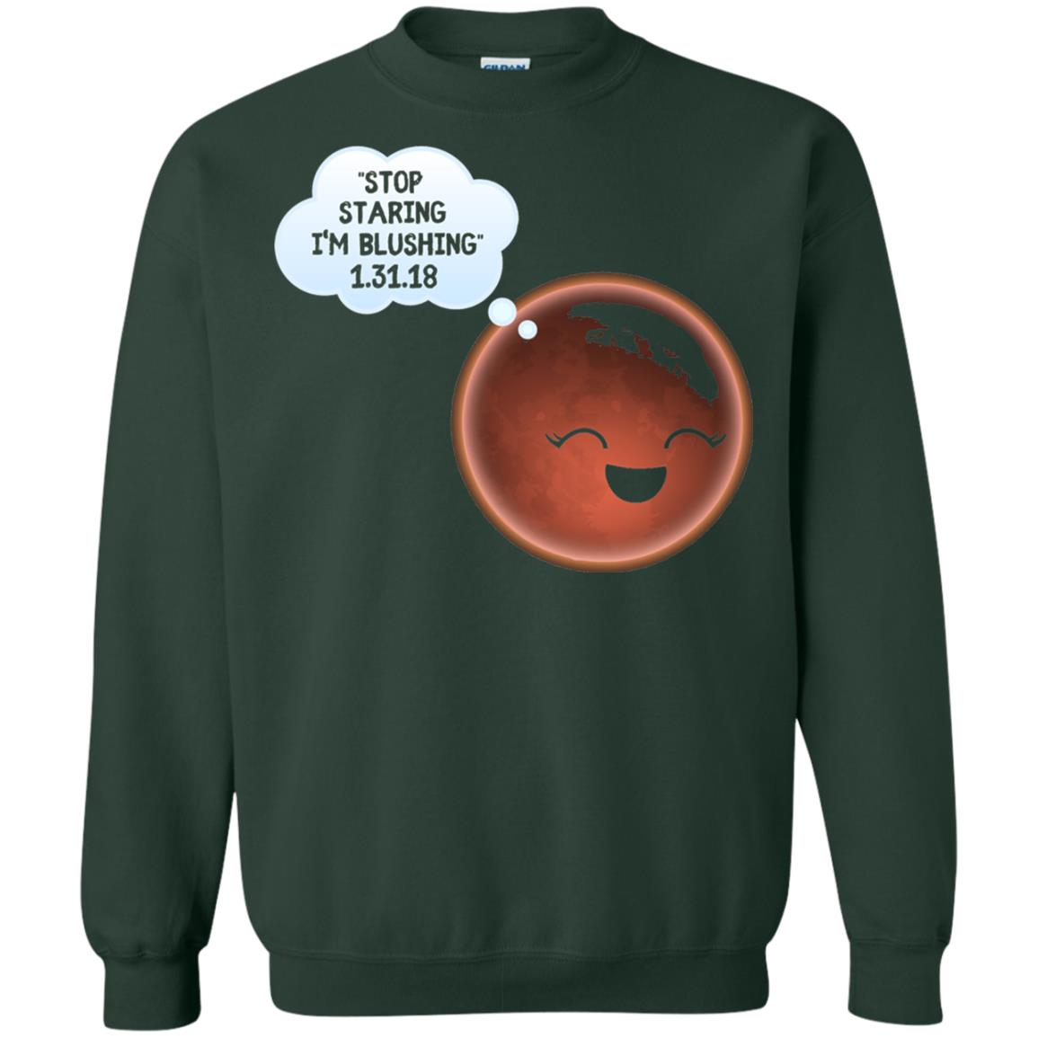 Celestial Total Lunar Eclipse 2018 T-shirt Funny Meme Forest Green