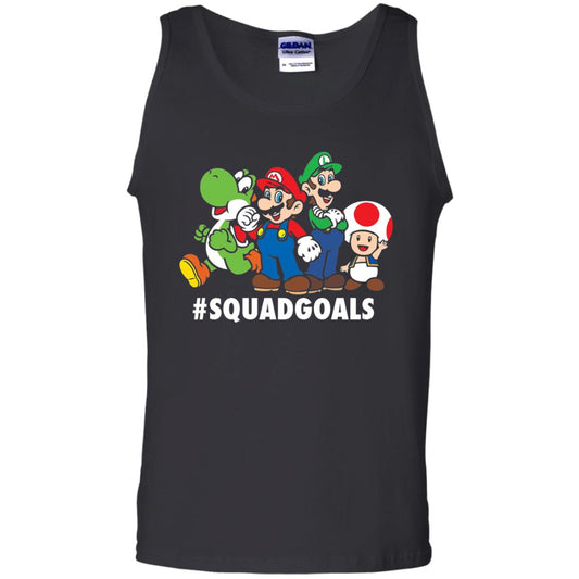 Nintendo Super Mario Luigi #squadgoals Gamer T-shirt Black