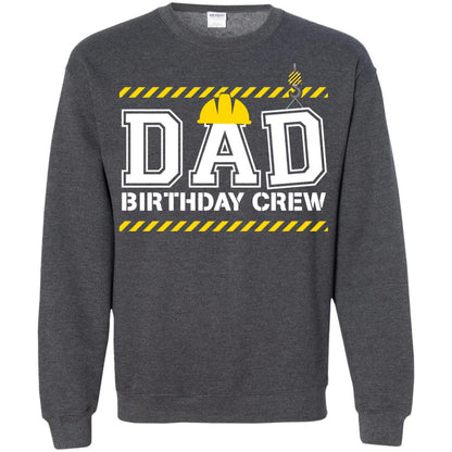 Dad Birthday Crew Construction Worker Shirt Daddy Dark Heather