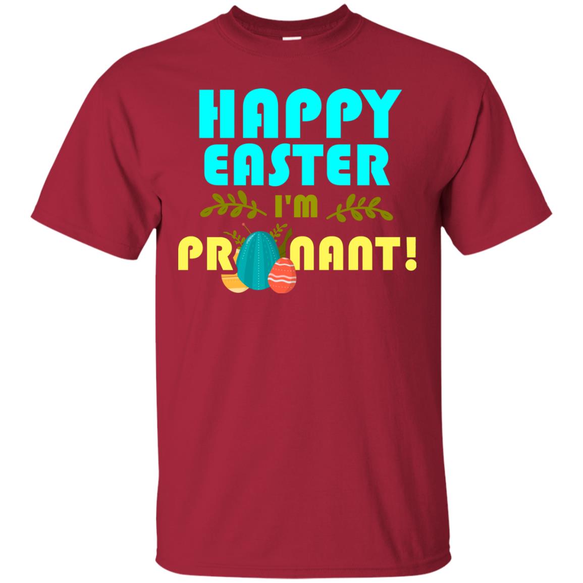 Happy Easter I_m Pregnant Pregnancy T-shirt For Easter Holiday Cardinal