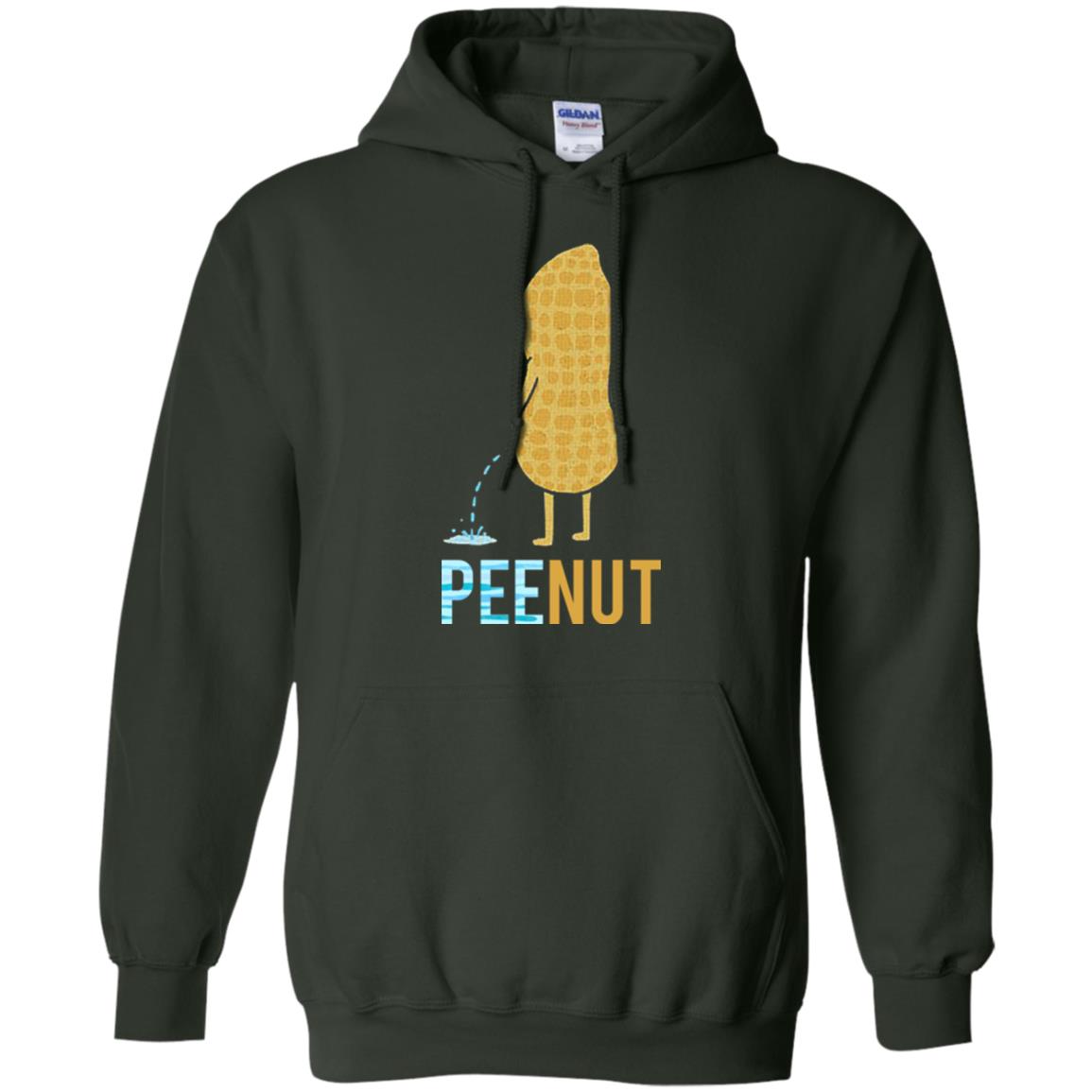 Funny Peenut Gift Shirt For Cool Boys Forest Green