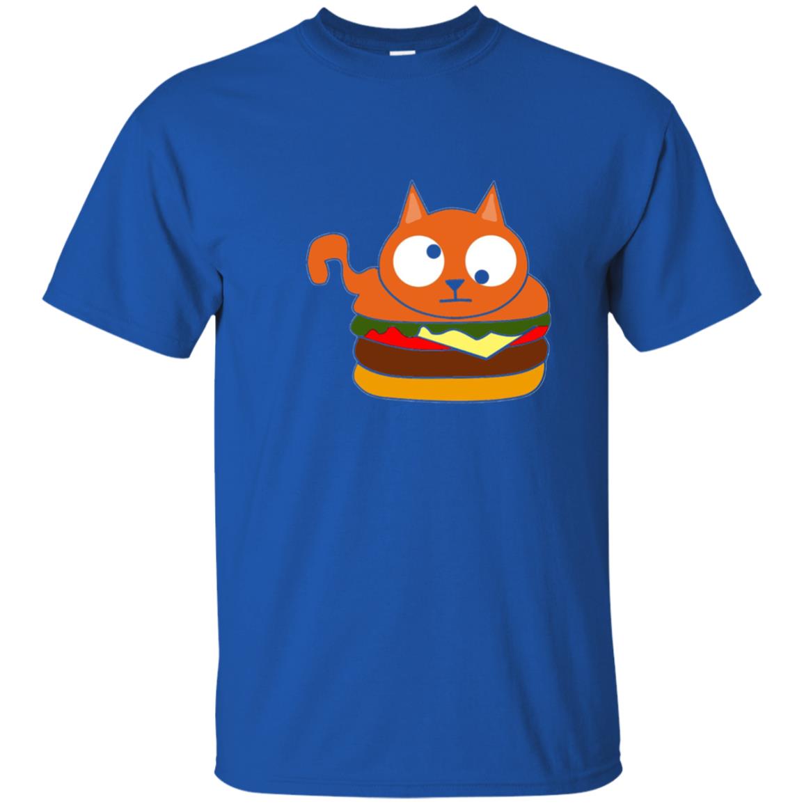 Chibi Kitty Burger Kawaii Cat Lovers Shirt Royal