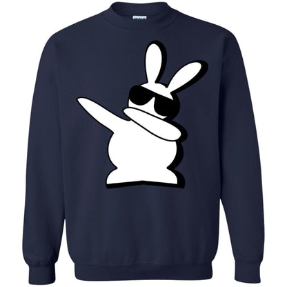 Dabbing Hip Hop Bunny Easter Dab Rabbit Dance T-shirt Navy