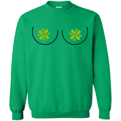 Shamrocks Breast Saint Patrick_s Day T-shirt Irish Green