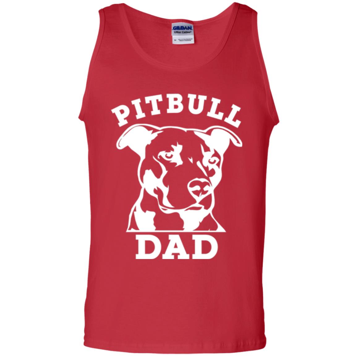 Pit Bull Dad T-shirt Pitbull Lovers Red