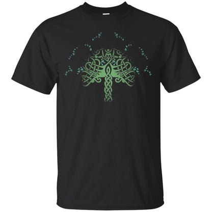 Viking Celtic Knotwork Tree Of Life T-shirt Black
