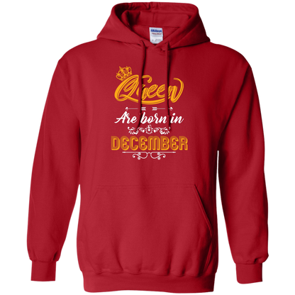 Brithday T-Shirt Queen Are Born In December Red