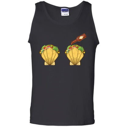Mermaid Shell T-shirt Taco Bra And Spicy Chili Sauce Black