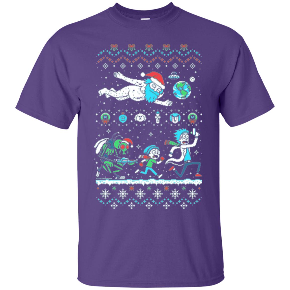 Rick And Morty T-shirt Purple