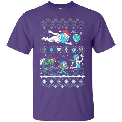 Rick And Morty T-shirt Purple