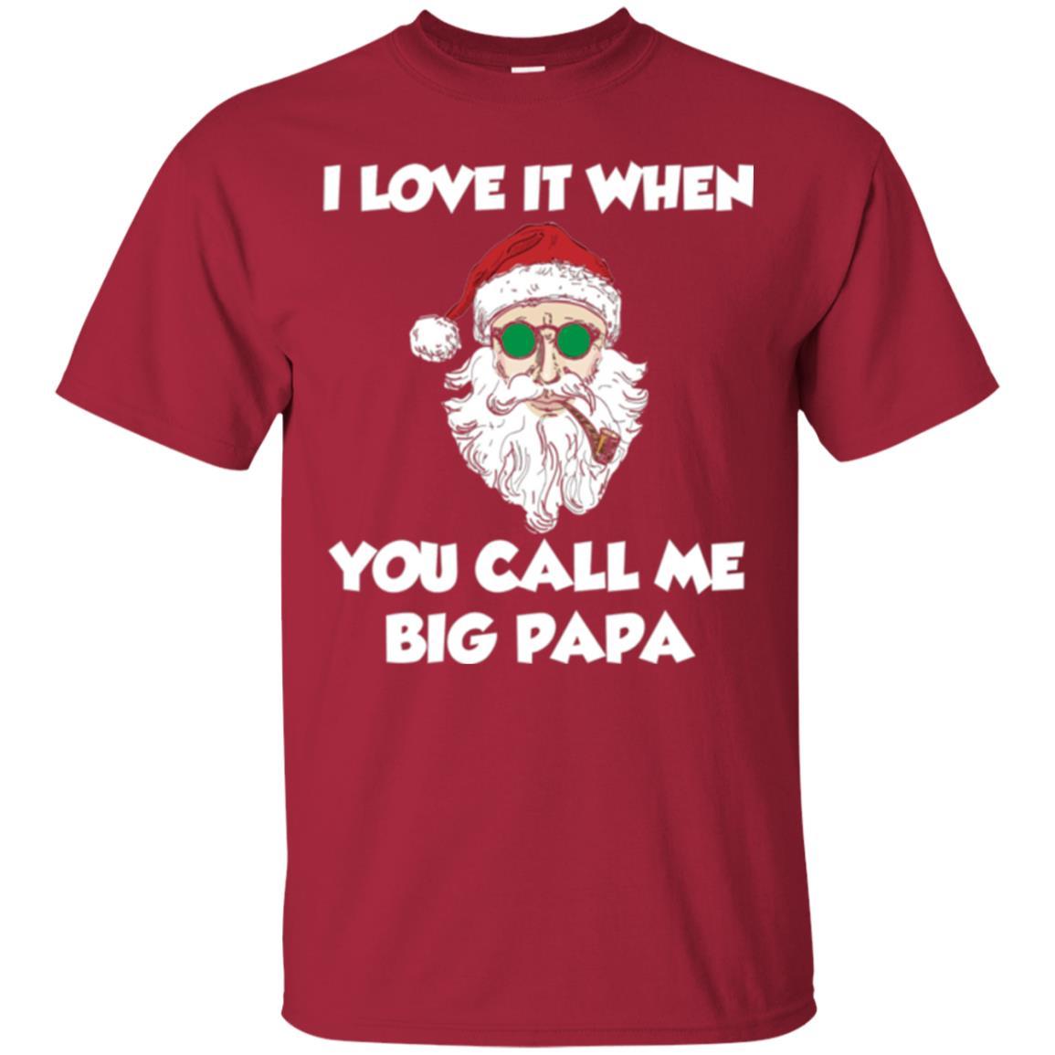 Christmas T-shirt I Love It When You Call Me Big Papa Cardinal