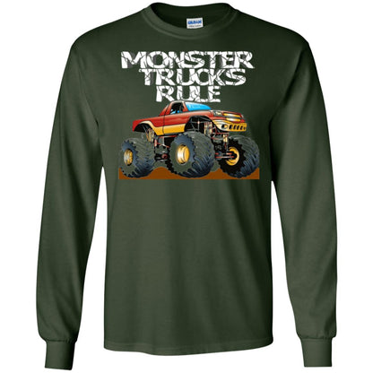 Monster Trucks Rule T-shirt Forest Green