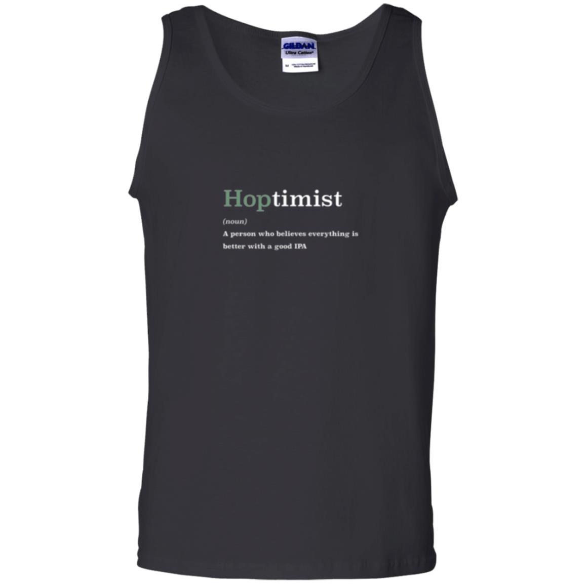 Beer Lover T-shirt Hoptimist Definition Black