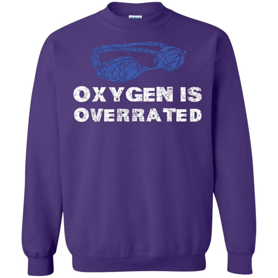Swimming Lover T-shirt Oxygen Is Overrated Purple