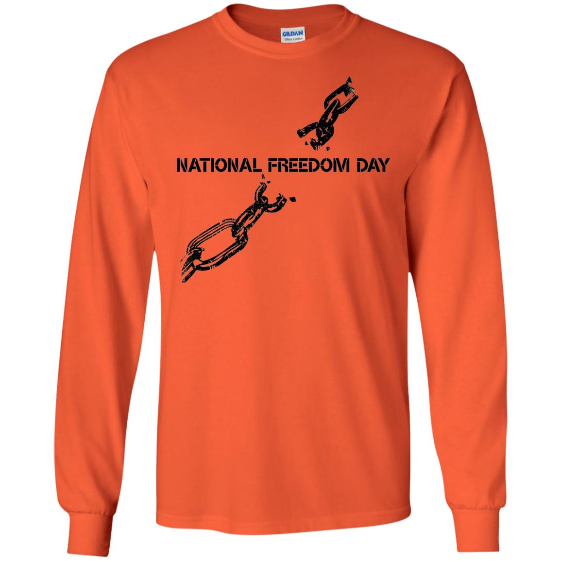 Veteran T-shirt National Freedom Day T-shirt Orange