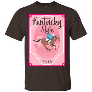 Kentucky Style 2018 Shirt Horse Racing Southern Cute Pink