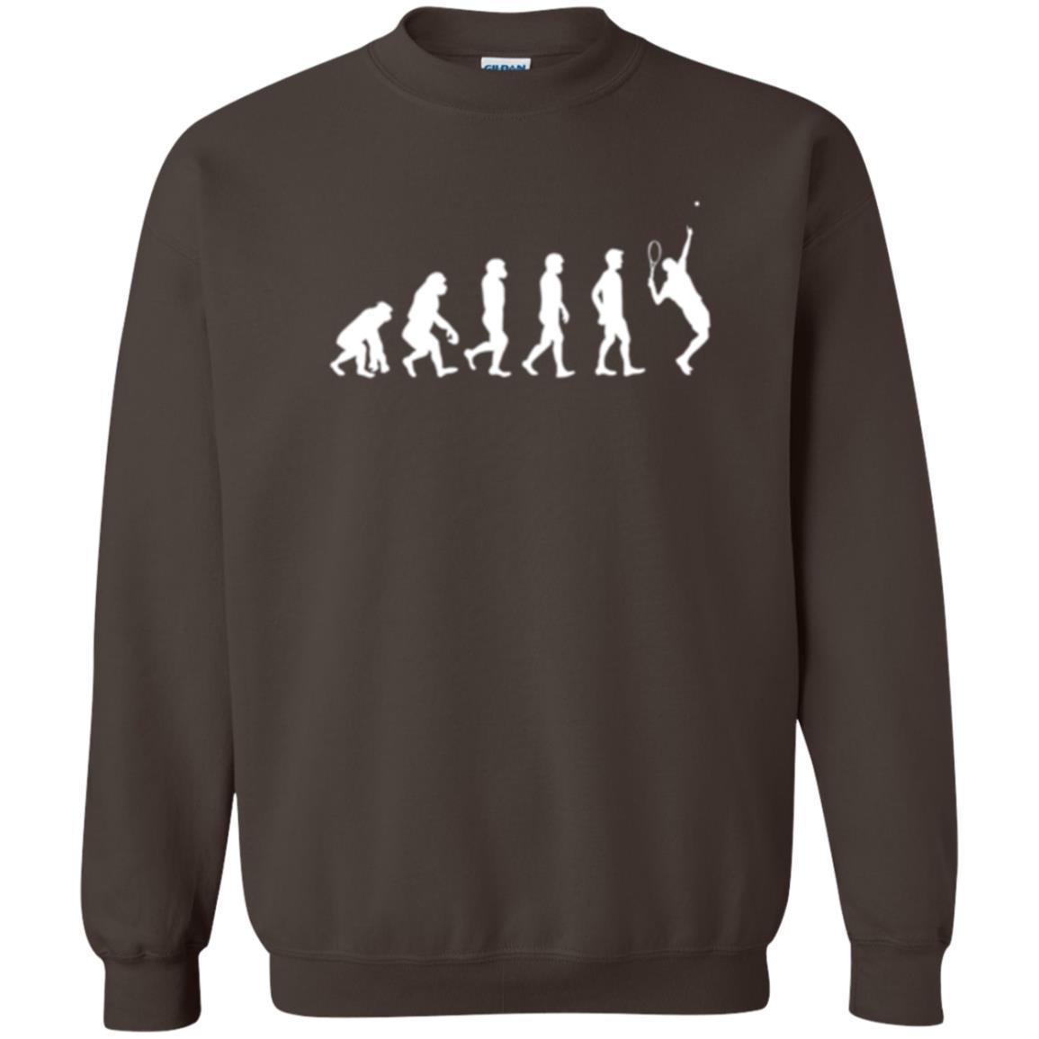 Evolution Of Tennis Player T-shirt Dark Chocolate