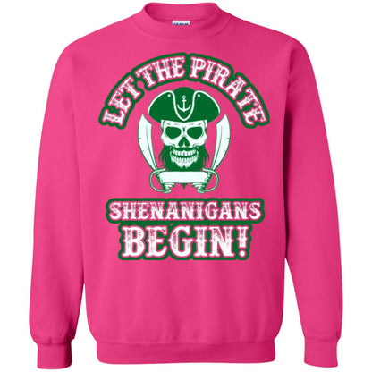 Saint Patrick's Day T-shirt Let The Pirate Shenanigans Begin Heliconia