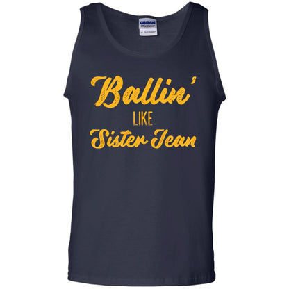 Ballin Like Sister Jean College Basketball Ramblers T-shirt Navy