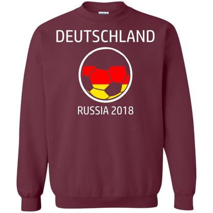 Deutschland Team Russia 2018 Soccer Fan T-shirt Maroon
