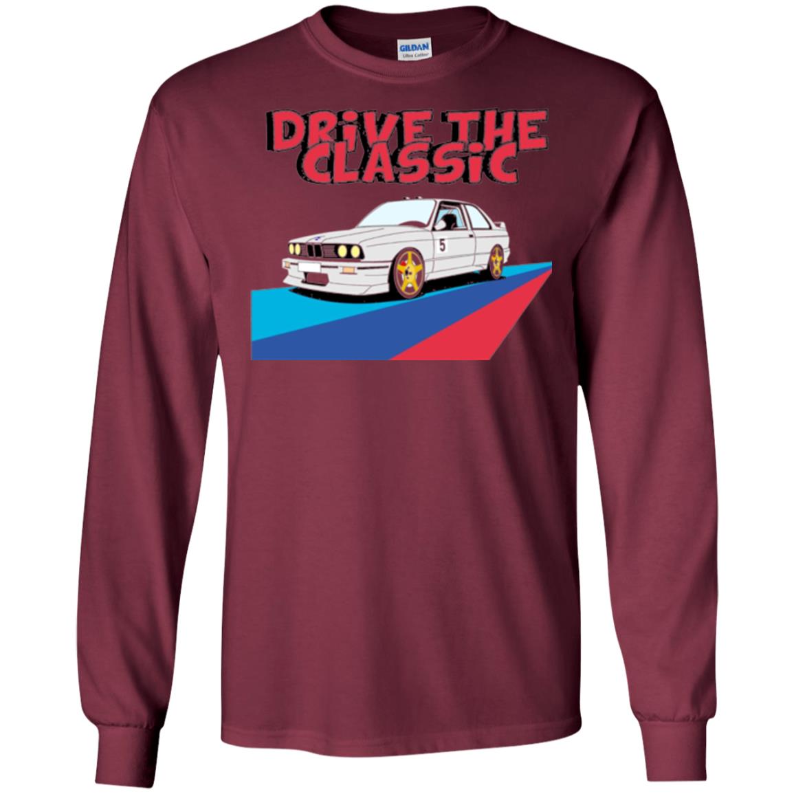 Classic Drive Vintage Collectors Bmw Lovers T-shirt Maroon