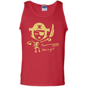 Pirate Lovers T-shirt Aaarrrgggg Like A Girl Vidor Pirates