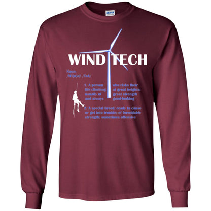 Wind Tech Definition T-shirt Maroon