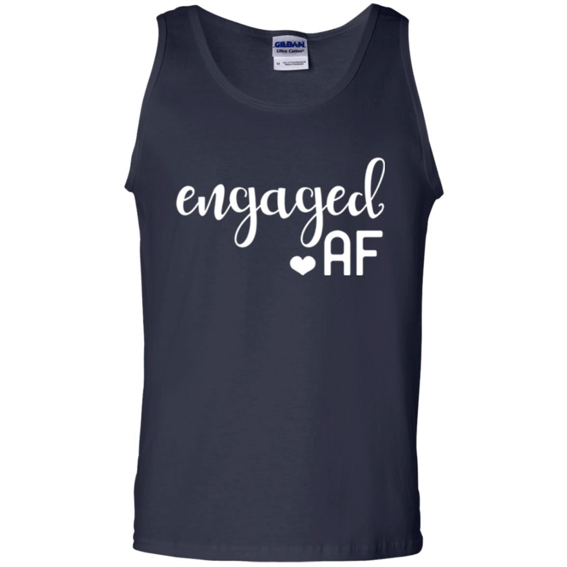 Fiance Engagement Party Womens Engaged Af T-shirt Navy