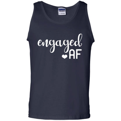 Fiance Engagement Party Womens Engaged Af T-shirt Navy