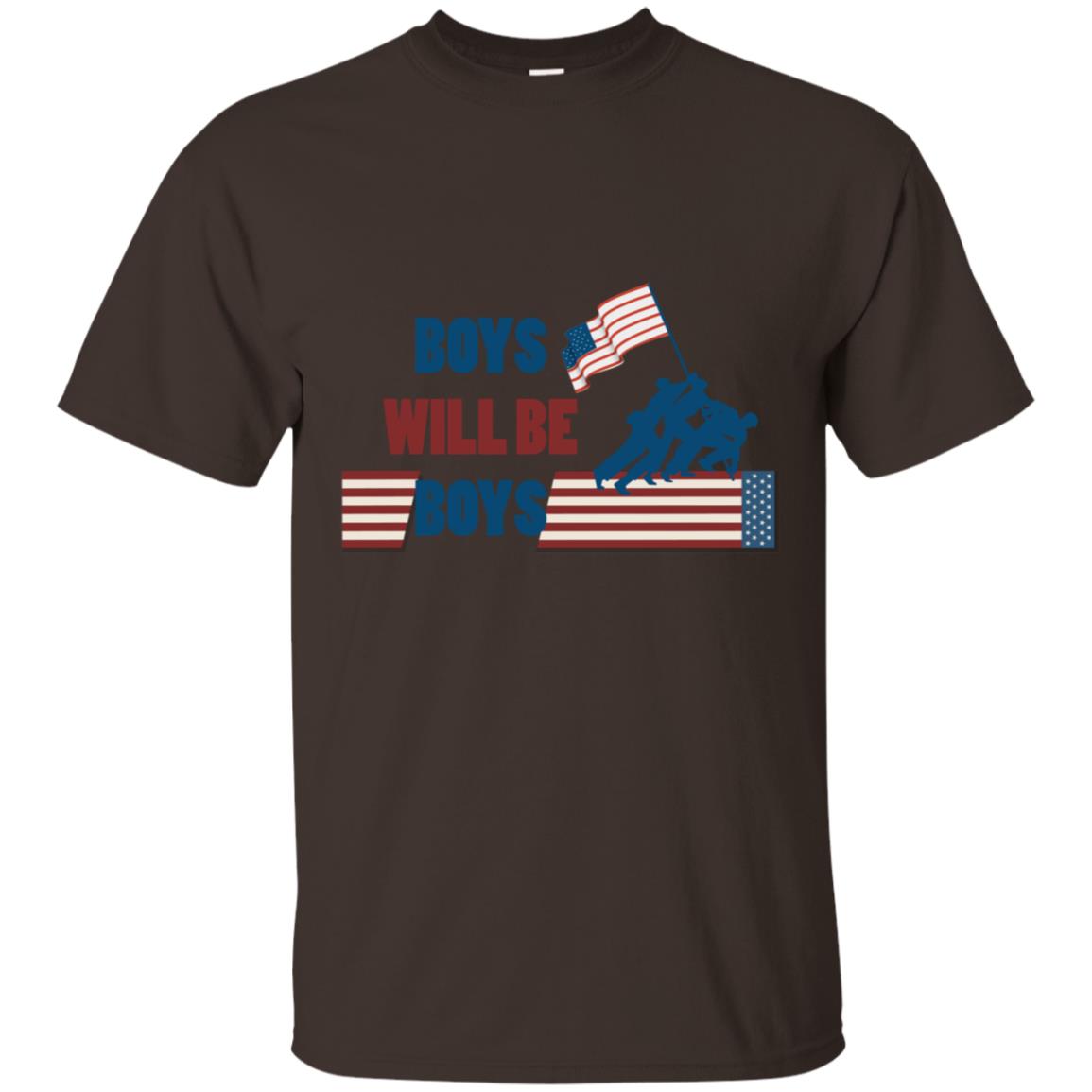 Boys Will Be Boys Military Shirt Dark Chocolate
