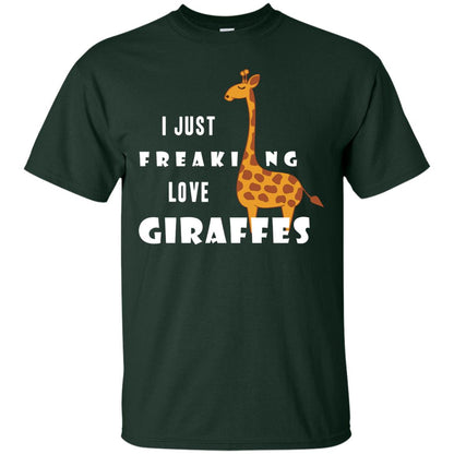 I Just Freaking Love Giraffes Shirt Forest