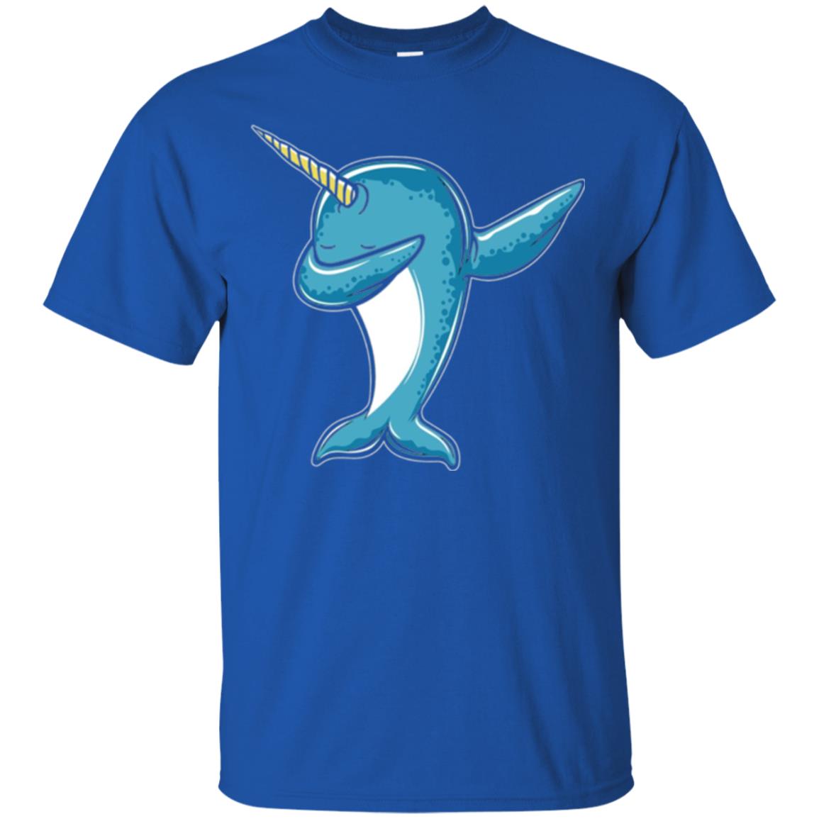 Dabbing Narwhal T-shirt Royal