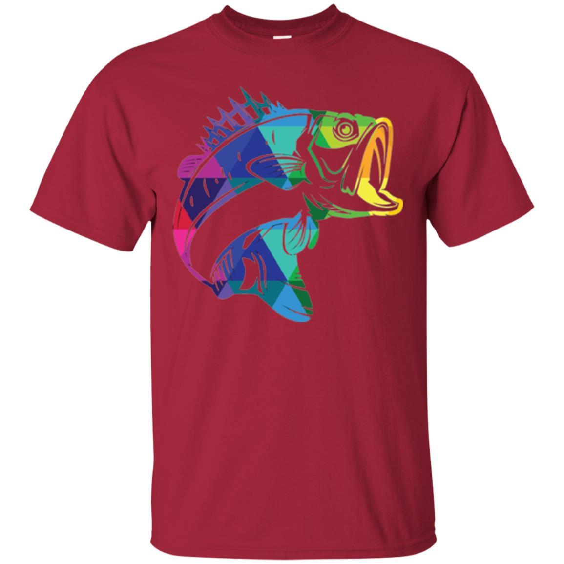 Fisherman T-shirt Fish For Bass Cardinal