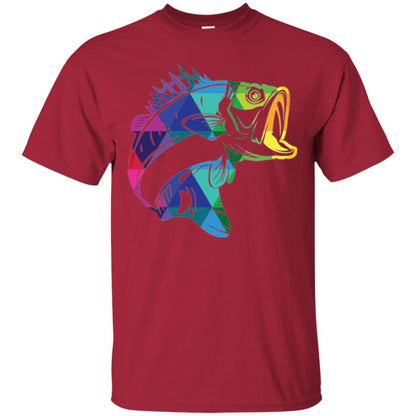 Fisherman T-shirt Fish For Bass Cardinal