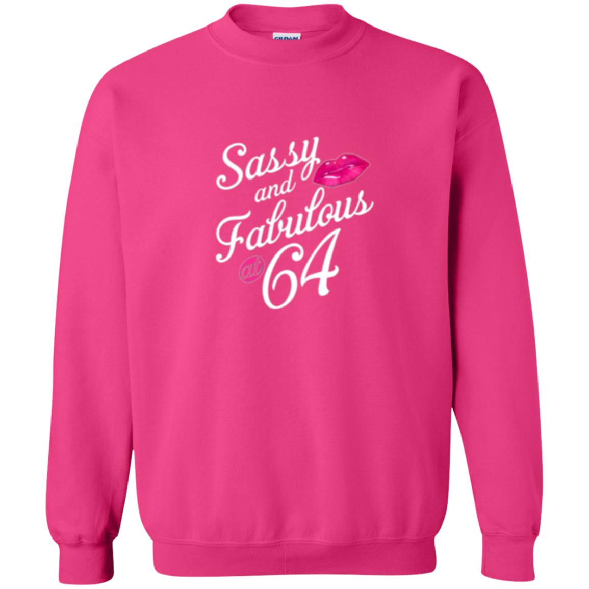 64th Birthday T-shirt Sassy And Fabulous At 64 Heliconia