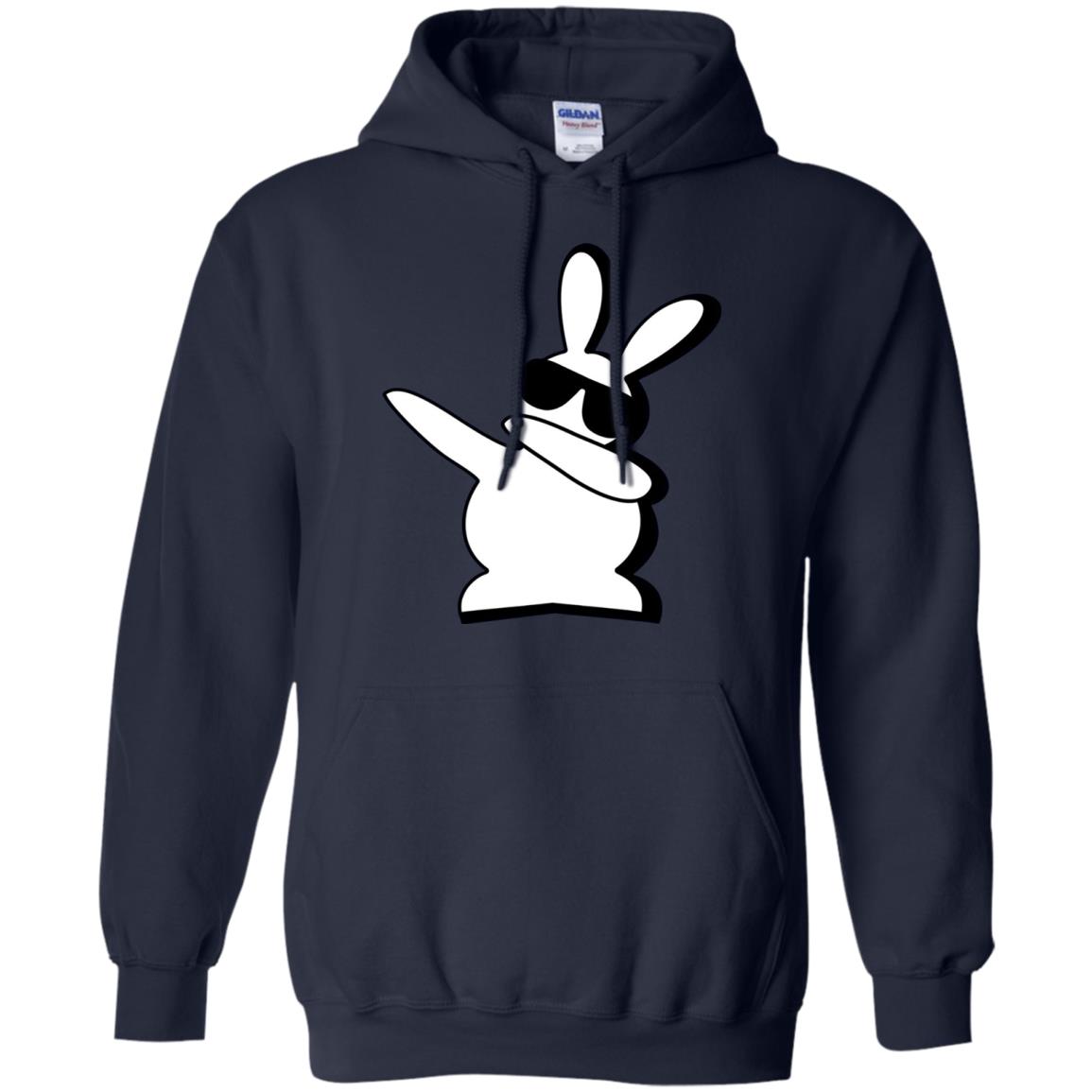 Dabbing Hip Hop Bunny Easter Dab Rabbit Dance T-shirt Navy