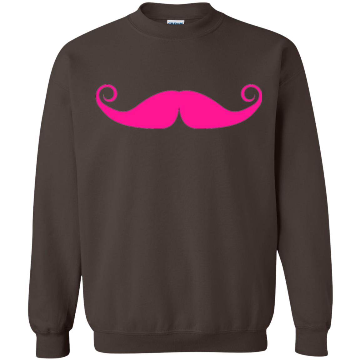 Pink Mustache T-shirt Funny Gift For Men Dark Chocolate