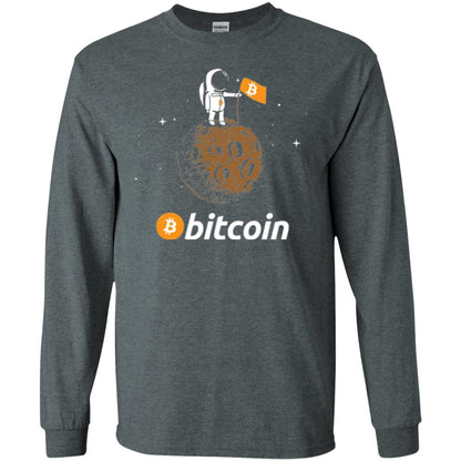 Bitcoin T-shirt Featuring Astronaut Dark Heather