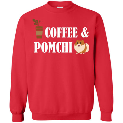 Coffee And Pomchi Lover Shirt Red