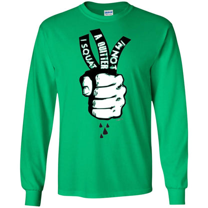 Fitnoquit T-shirt Im Not A Quitter Im Squat Gym Irish Green