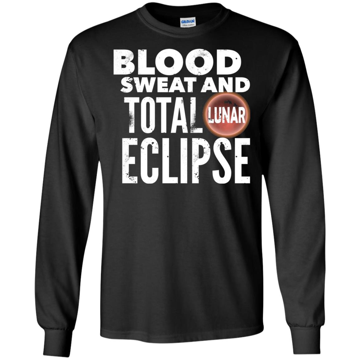 Total Lunar Eclipse 2018 Blood Sweat T-shirt Black