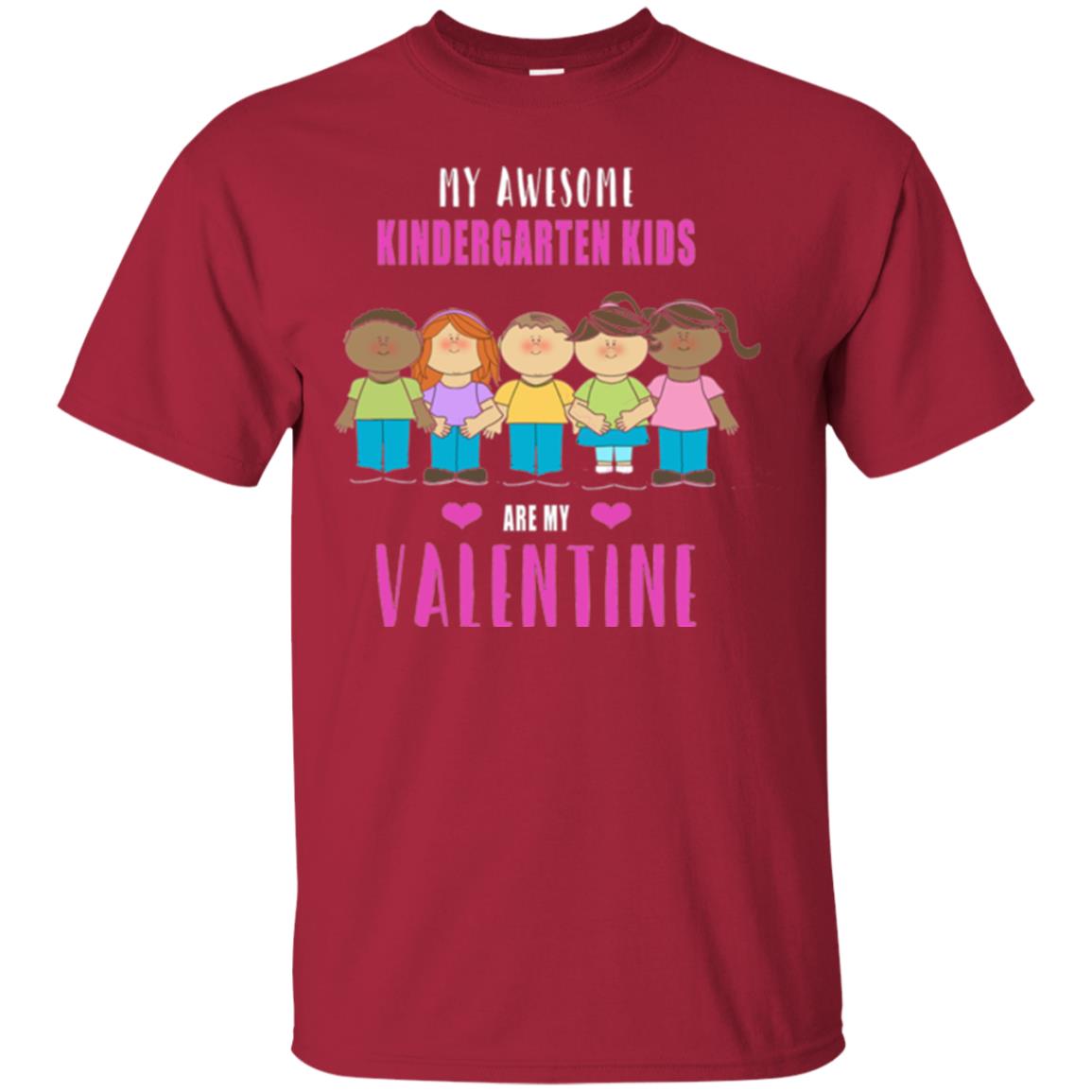 Kindergarten Teacher T-shirt My Awesome Kindergarten Kids Cardinal