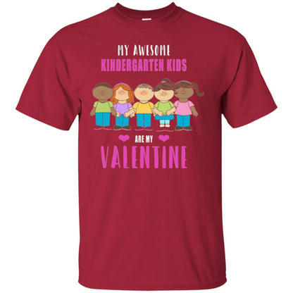 Kindergarten Teacher T-shirt My Awesome Kindergarten Kids Cardinal