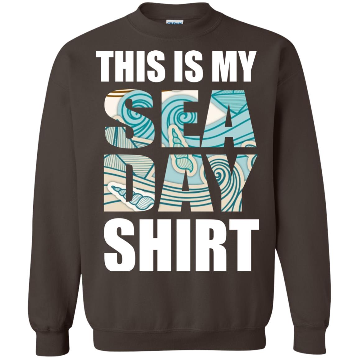 Summer Vacation T-shirt This Is My Sea Day Dark Chocolate