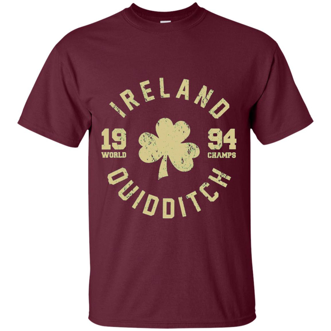 St. Patrick's Day Irish T-shirt Ireland Quidditch Maroon