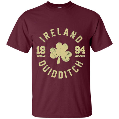 St. Patrick's Day Irish T-shirt Ireland Quidditch Maroon