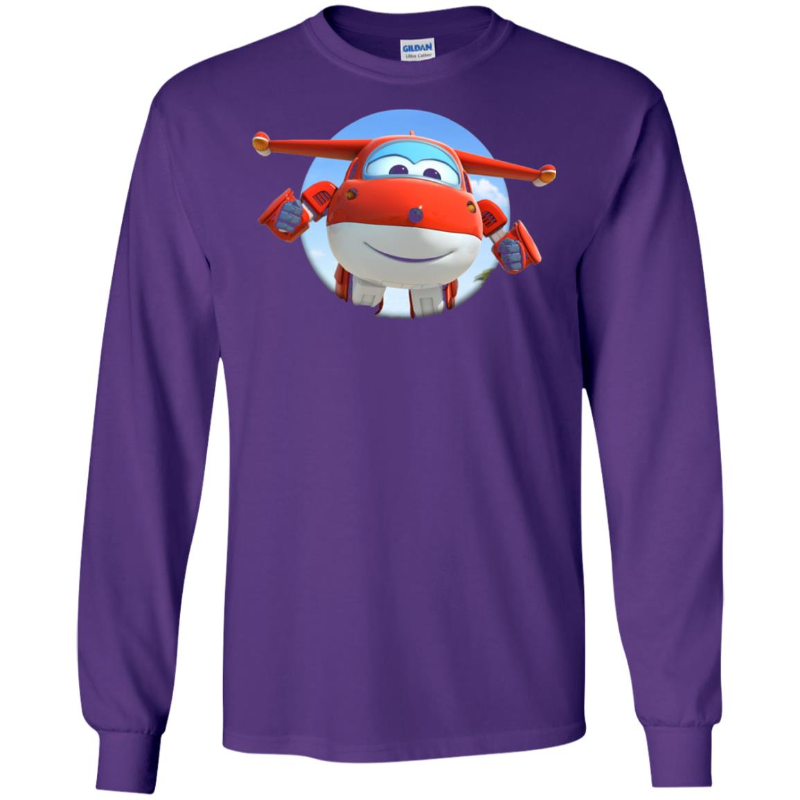 Super Wings Jett Movie Lover T-shirt Purple
