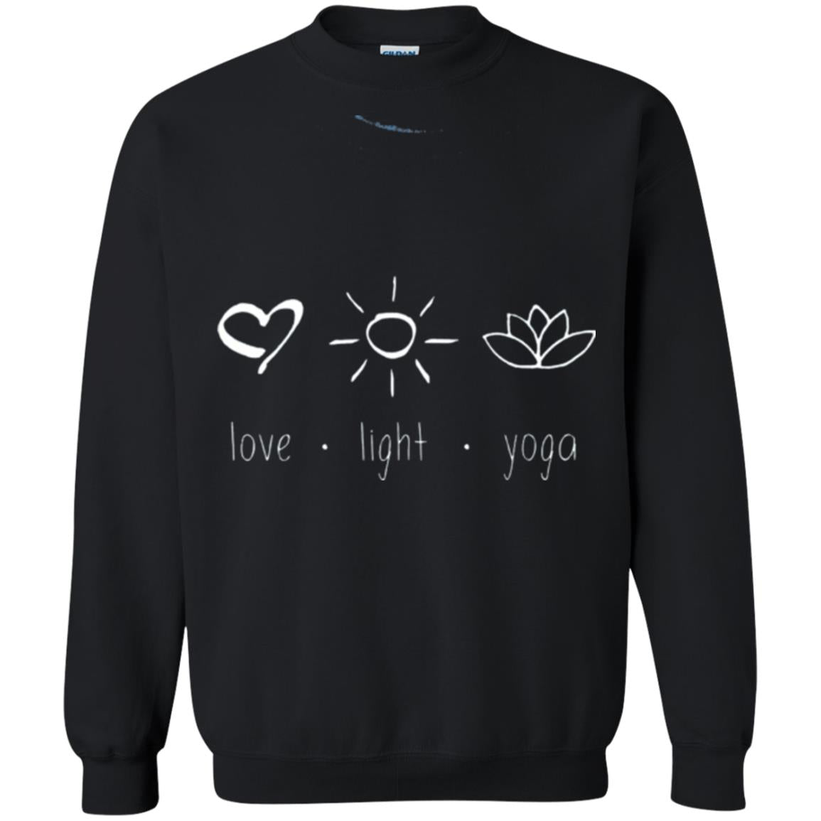 Yoga Lovers T-shirt Love Light Yoga Black