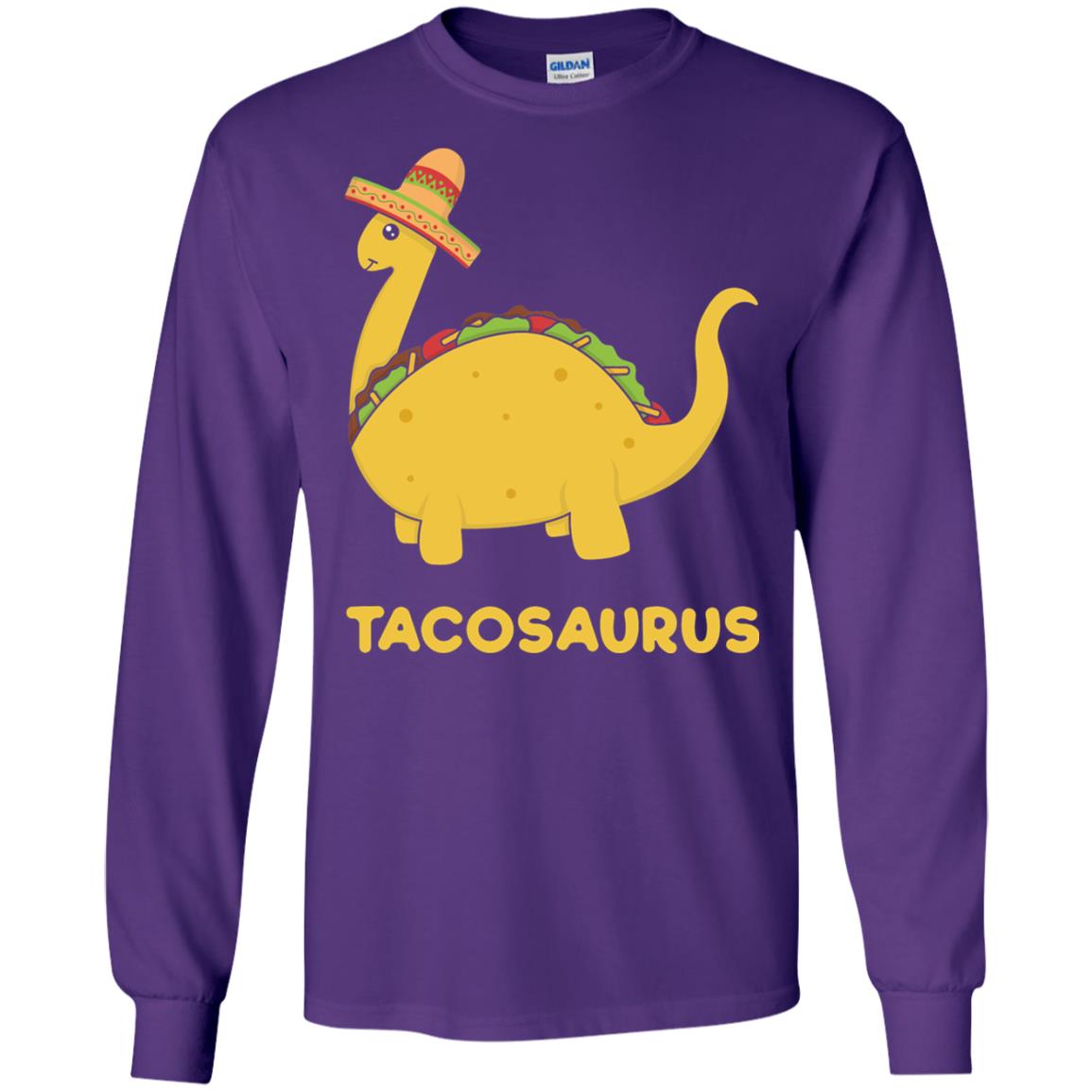 Cinco De Mayo Tacosaurus Taco Dinosaur Lover Shirt Purple