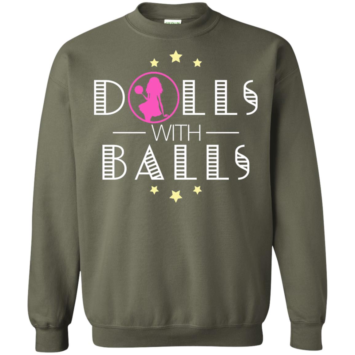 Bowling Lover T-shirt Dolls With Balls T-shirt Military Green